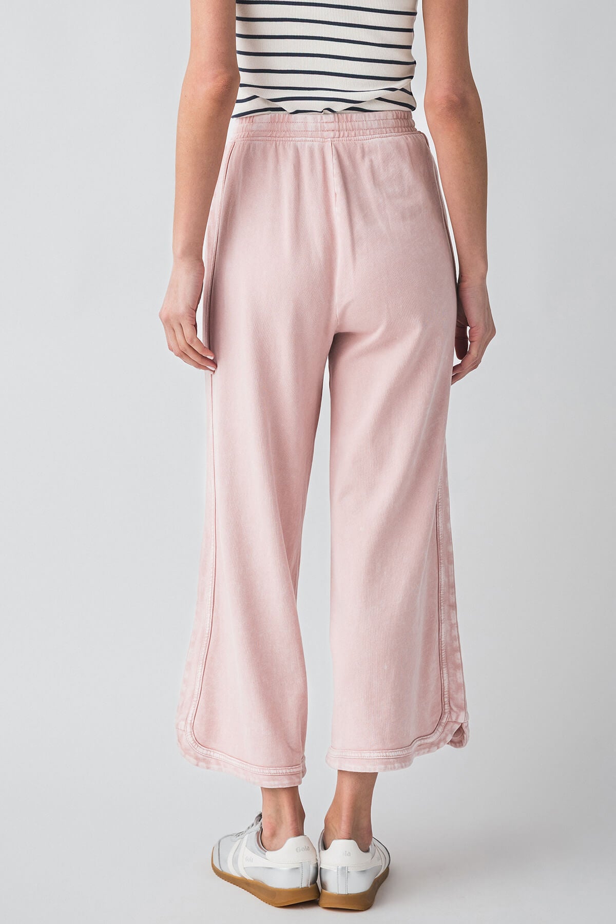 Cozy Terry Knit Lounge Pants for Women - Soft Stretchy Elastic Waist Comfortable Home Pants - Perfect for Relaxing, Yoga & Lounging at Home