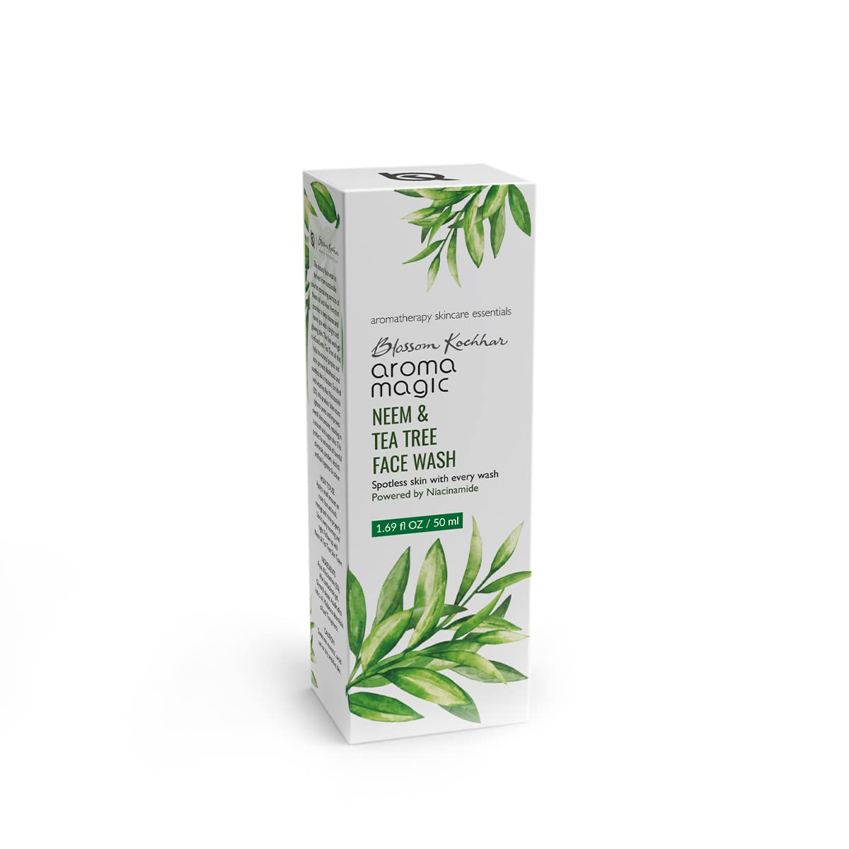 Aroma Magic Neem & Tea Tree Face Wash 50ml, Anti-Acne Gel 20g & Face Toner 100ml (3-in-1 Skincare Set) with Niacinamide - Clear Skin Routine for Oily & Acne-Prone Skin