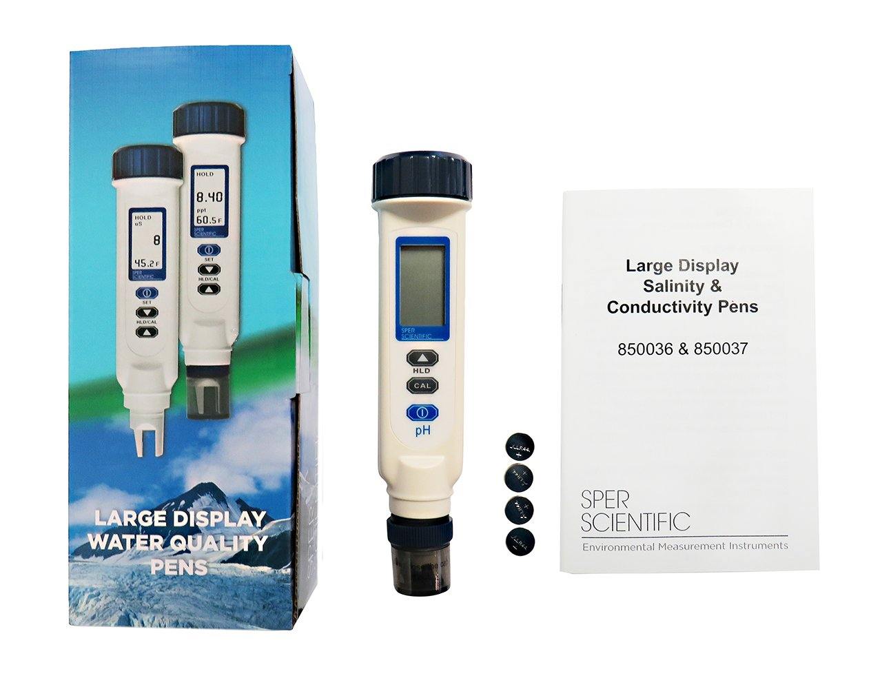 Waterproof Conductivity Meter Pen - Digital TDS Tester for Water Quality, Pool, Aquarium & Hydroponics | Portable EC Meter for Drinking Water, Swimming Pools & Lab Testing