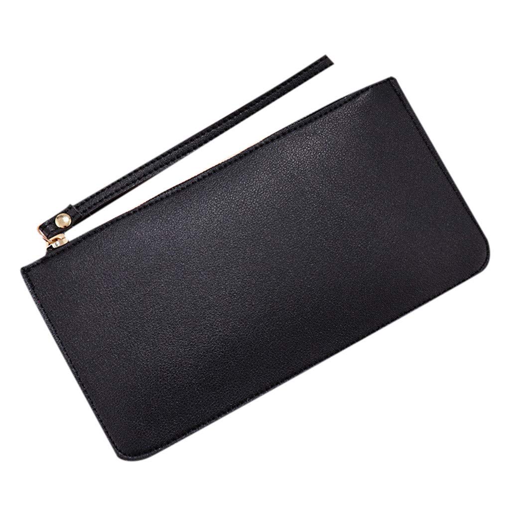 Stylish Women's Large Capacity Leather Coin Purse with Contrast Colors - Perfect for Cards, Cash & Travel Essentials | Fashionable Zippered Wallet for Everyday Use & Gift Giving
