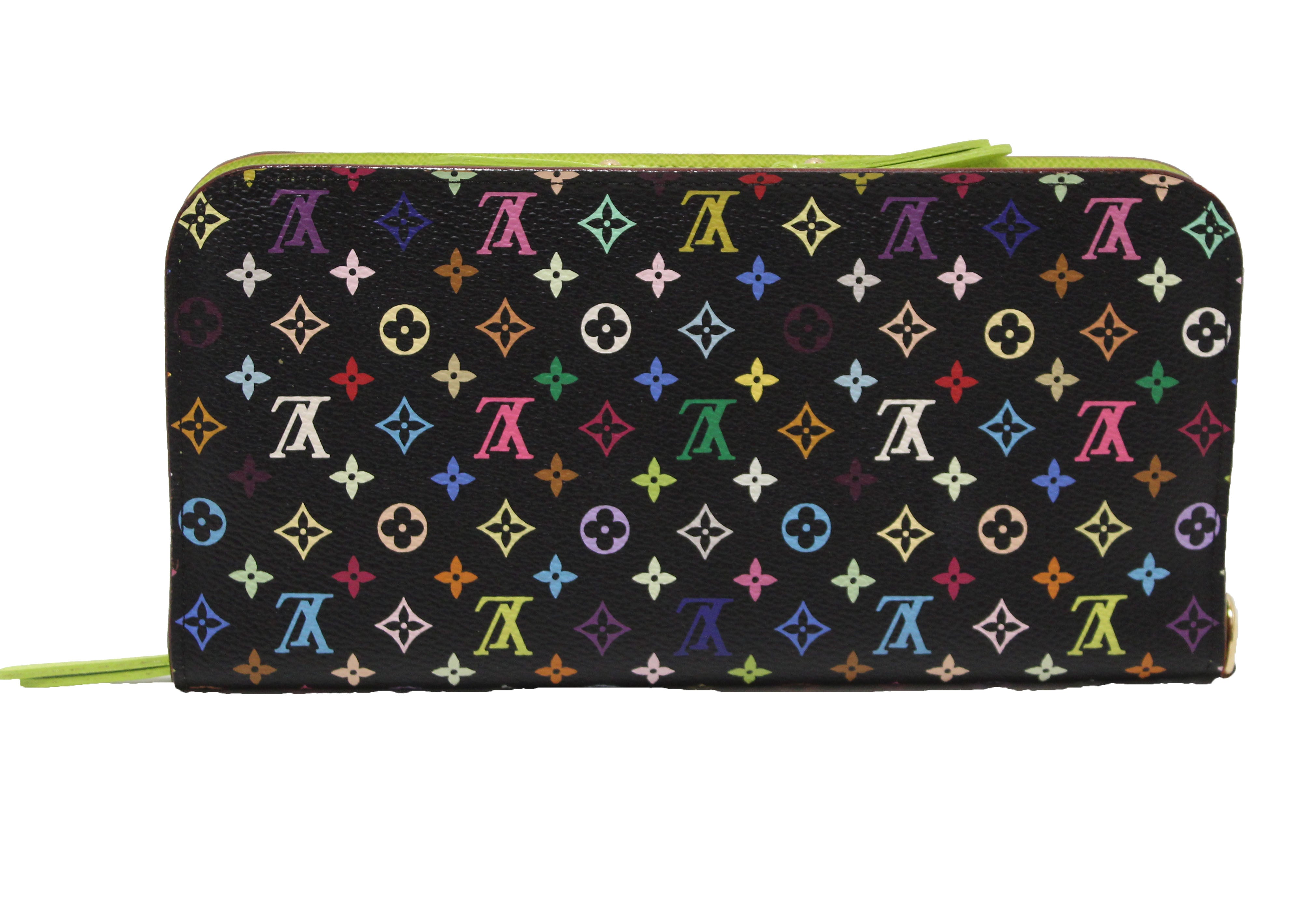 Authentic Louis Vuitton Monogram Black Multicolor Insolite Long Wallet for Women | Luxury Designer Bifold Zip Around Clutch | Perfect for Everyday Use, Travel & Special Occasions