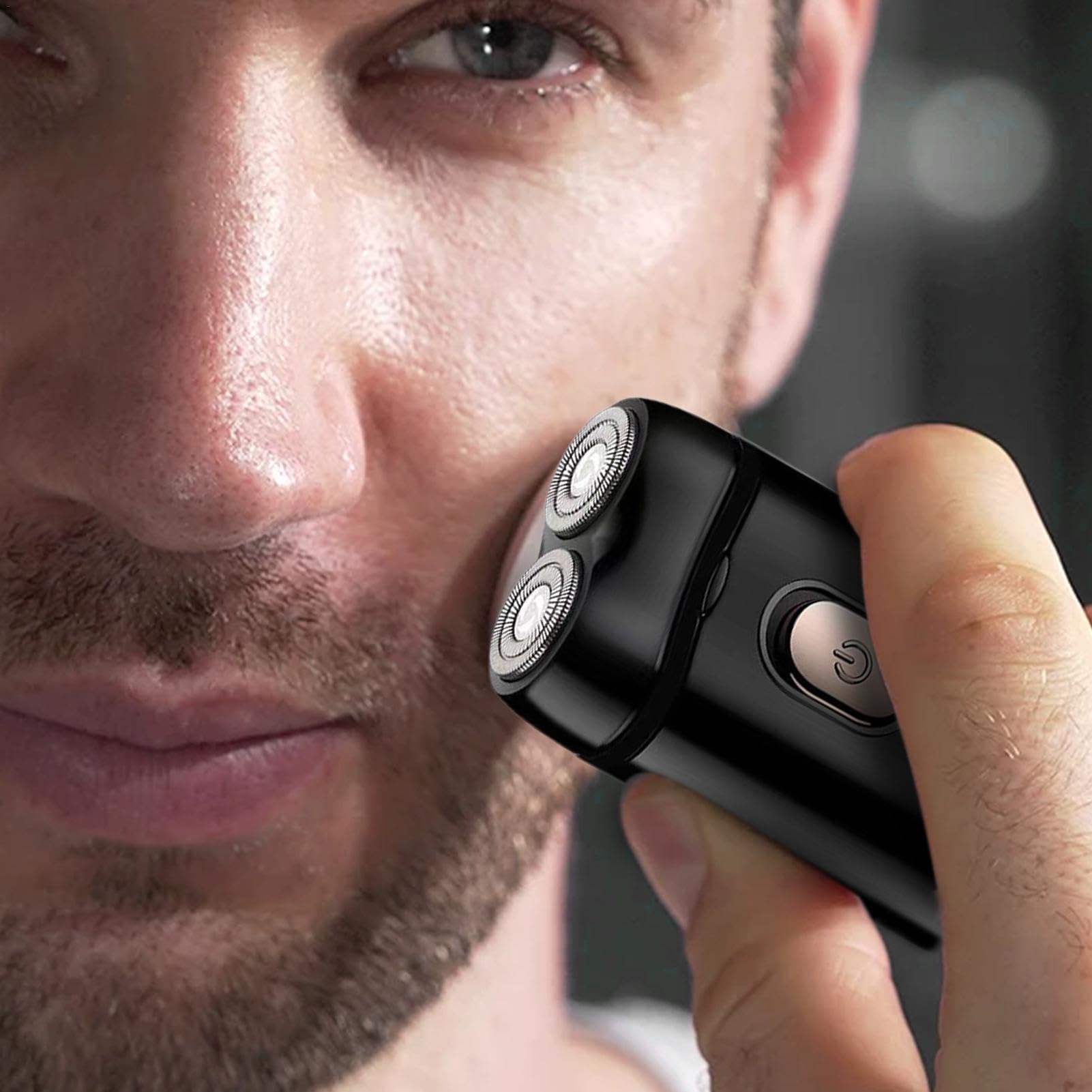 Premium Rechargeable Electric Shaver for Men - Professional Cordless Beard Trimmer with Travel Case - Perfect for Home, Office & Travel Grooming