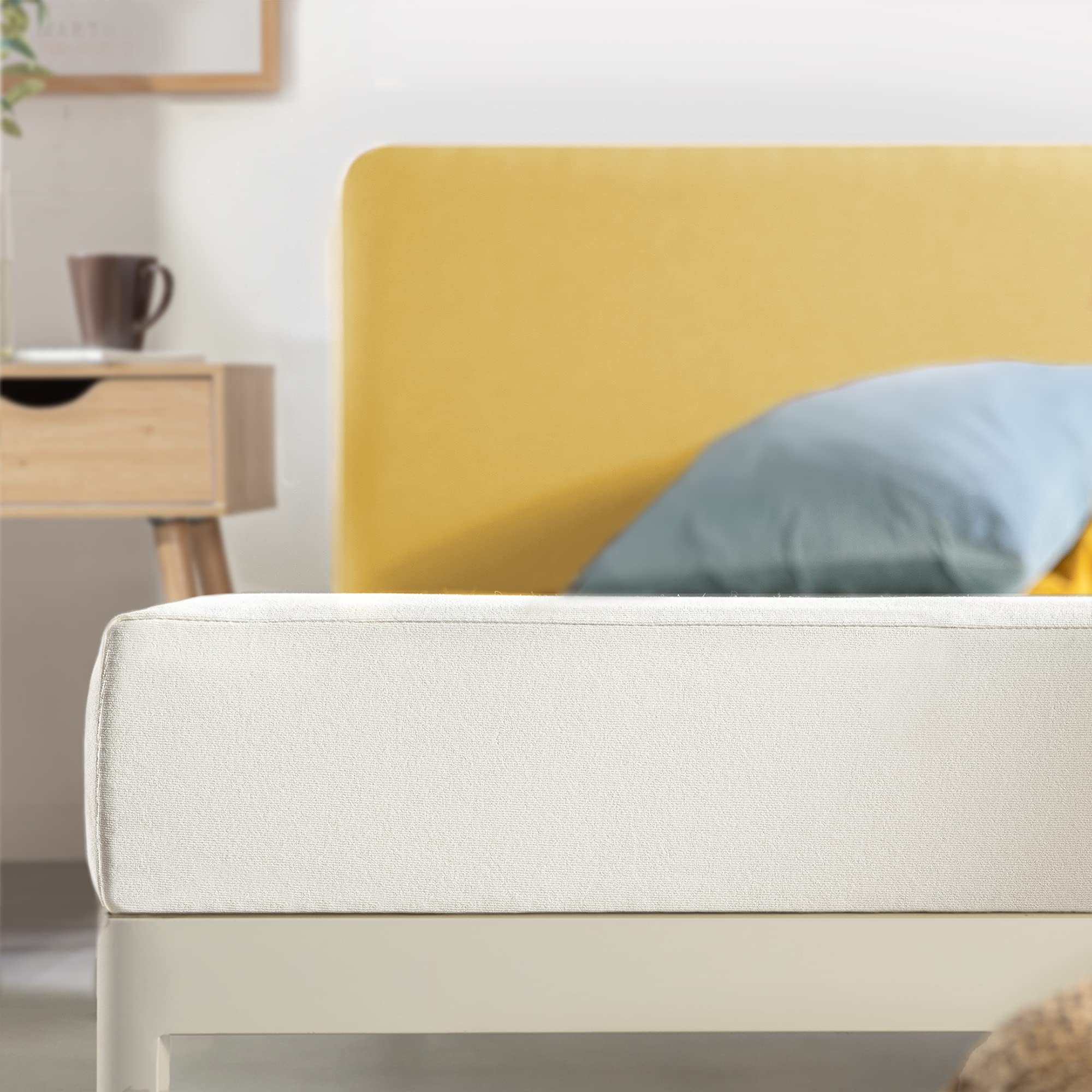 6 Inch Full Size Mattress in a Box - Green Tea Infused Memory Foam for Cool Sleep & Pressure Relief | Bedroom, Guest Room, Dorm Essentials | CertiPUR-US Certified
