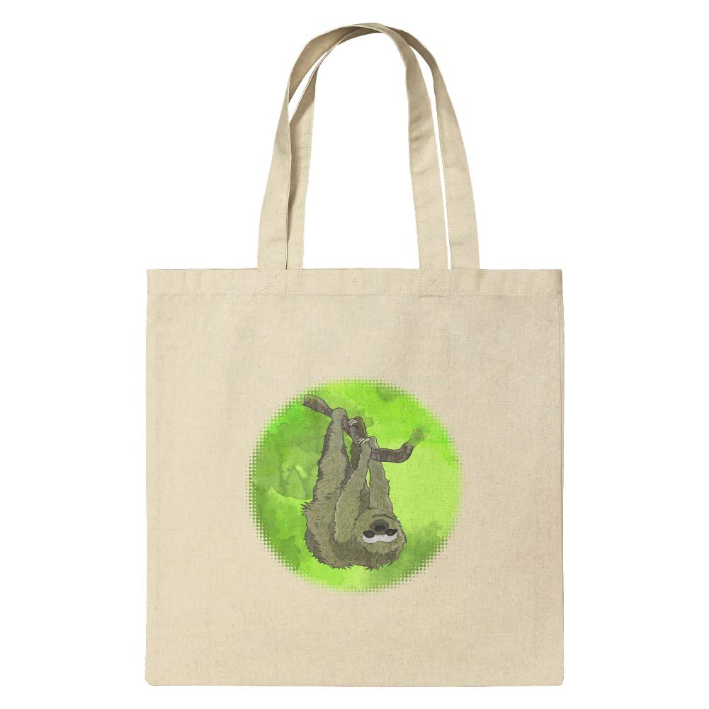 Sloth Watercolor Reusable Grocery Tote Bag - Eco-Friendly Shopping & Travel Bag for Groceries, Beach, Picnics & Daily Use