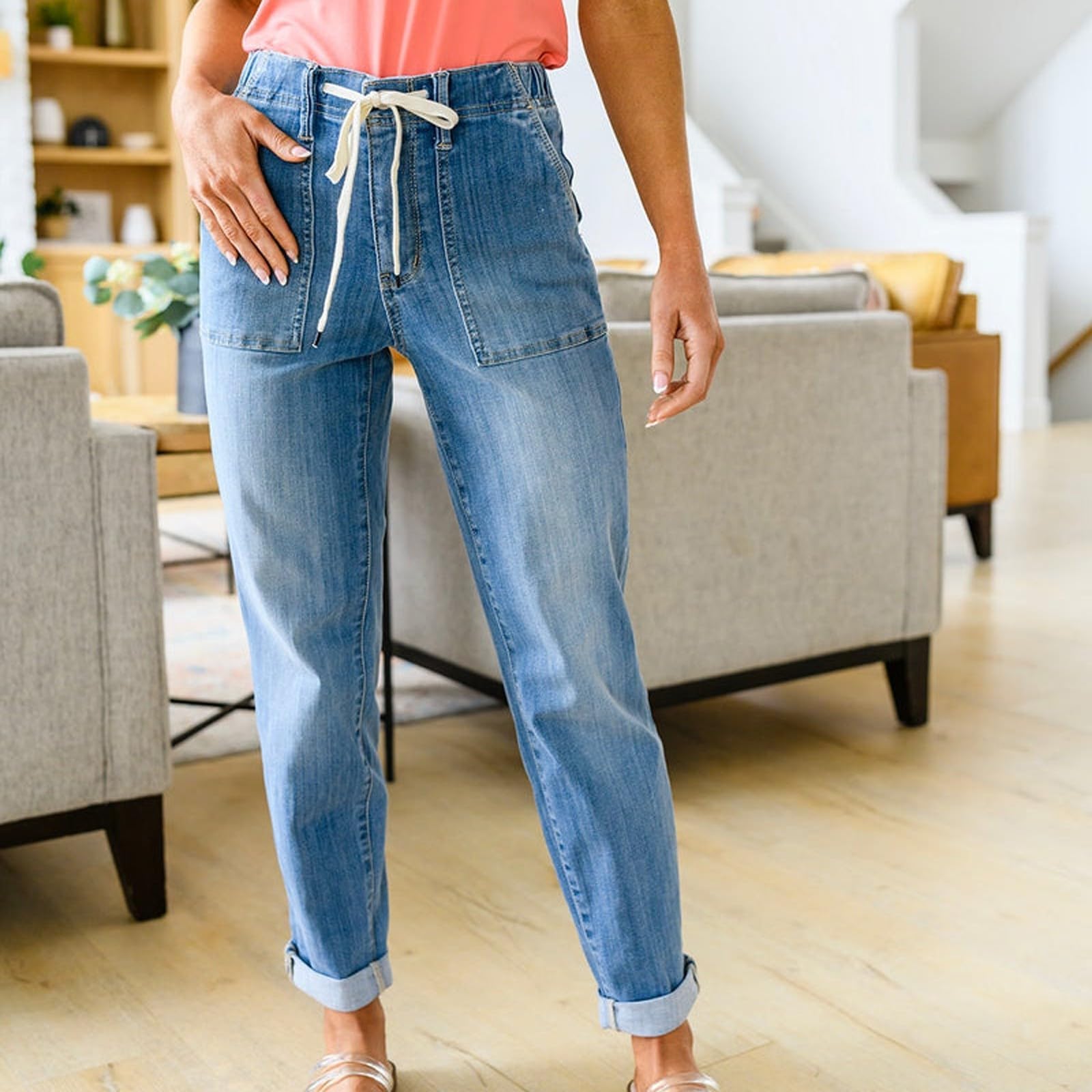 Trendy High Waisted Boyfriend Jeans for Women - Loose Fit Straight Leg Y2K Casual Denim Pants with Tummy Control - Perfect for Everyday Wear, Street Style and Retro Fashion Outfits
