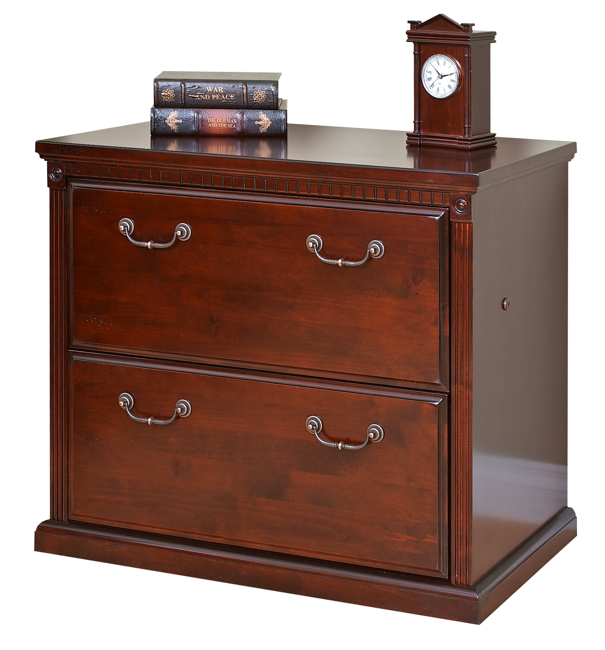 Martin Furniture Huntington Club 2-Drawer Lateral Office File Cabinet - Perfect for Home Office, Business Storage & Organization