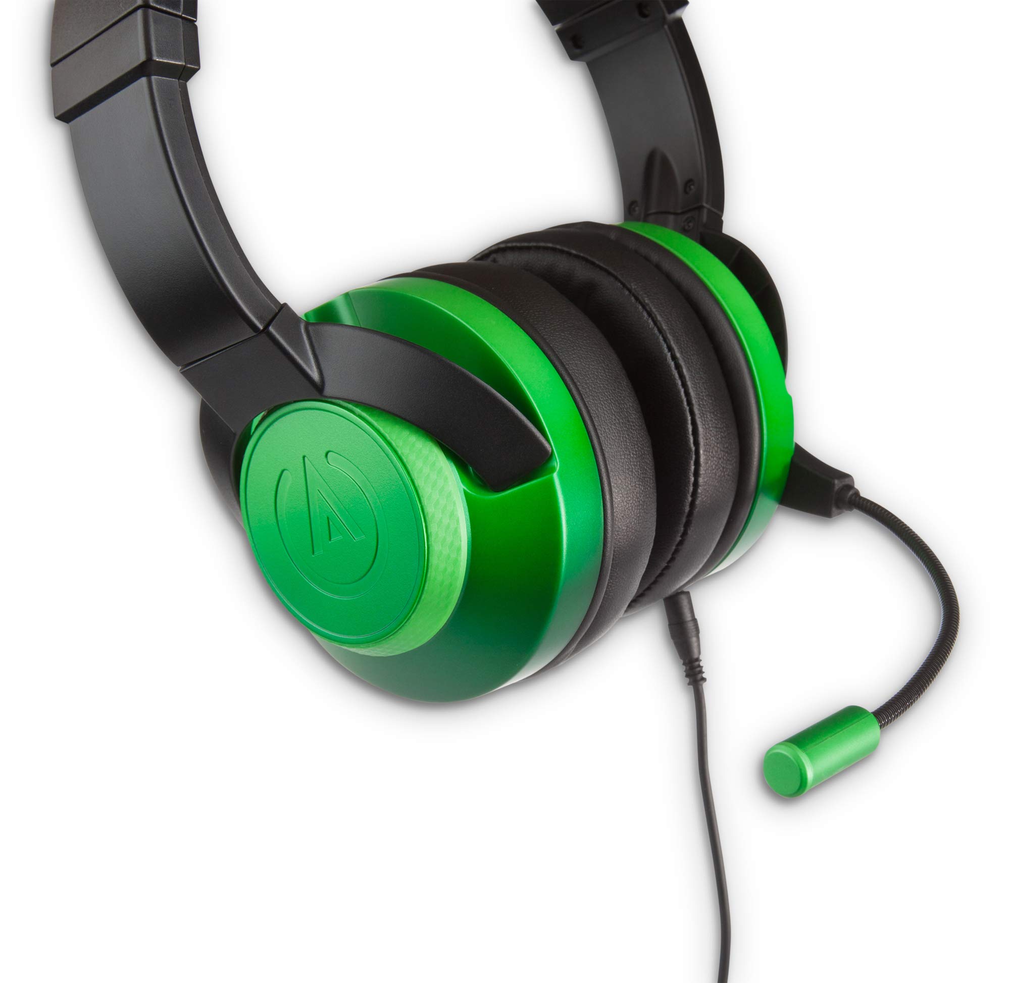 PowerA Fusion Wired Stereo Gaming Headset with Mic - Compatible with PS4, Xbox One, Nintendo Switch, PC, Mac, VR, Android & iOS - Emerald Fade | Perfect for Competitive Gaming, Streaming & Online Chat