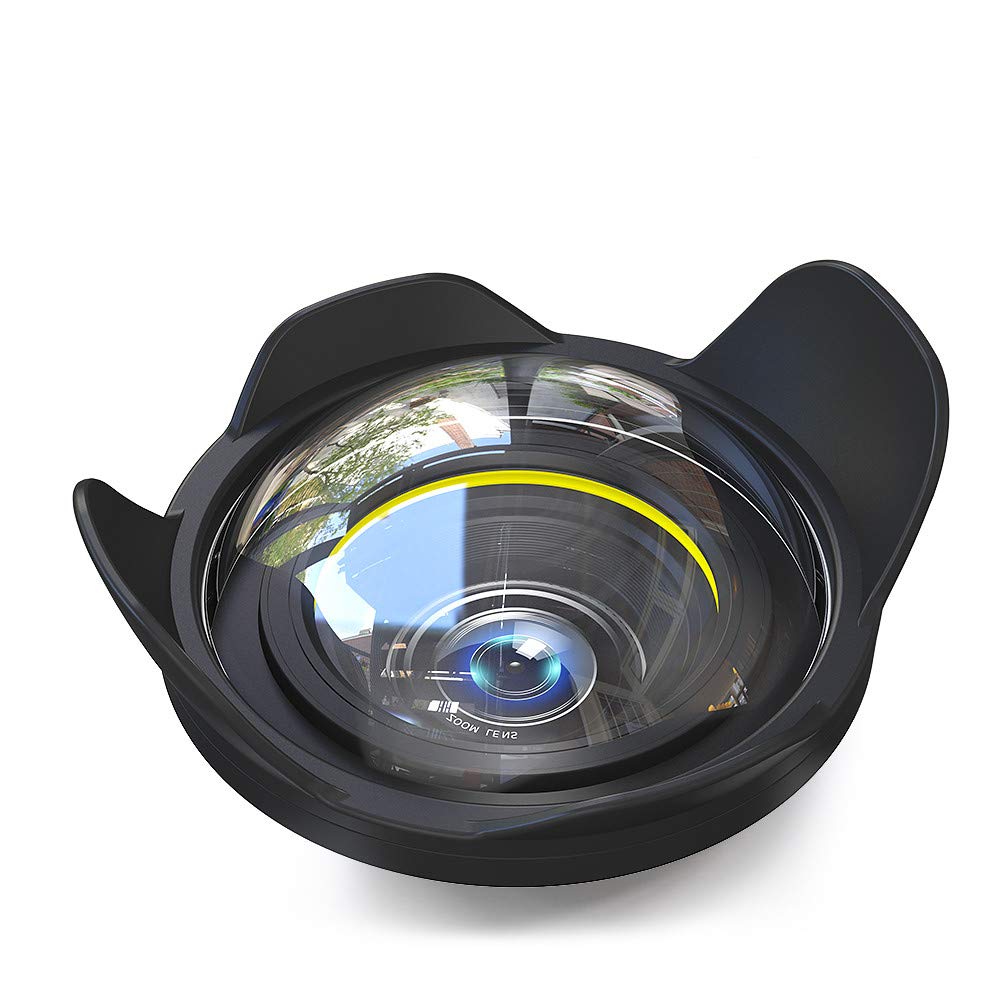 67mm Wide Angle Camera Lens for Sony Canon Nikon Fujifilm - Underwater Diving & Fisheye Photography with Seafrogs Meikon Housing - Perfect for Scuba, Snorkeling & Marine Adventures