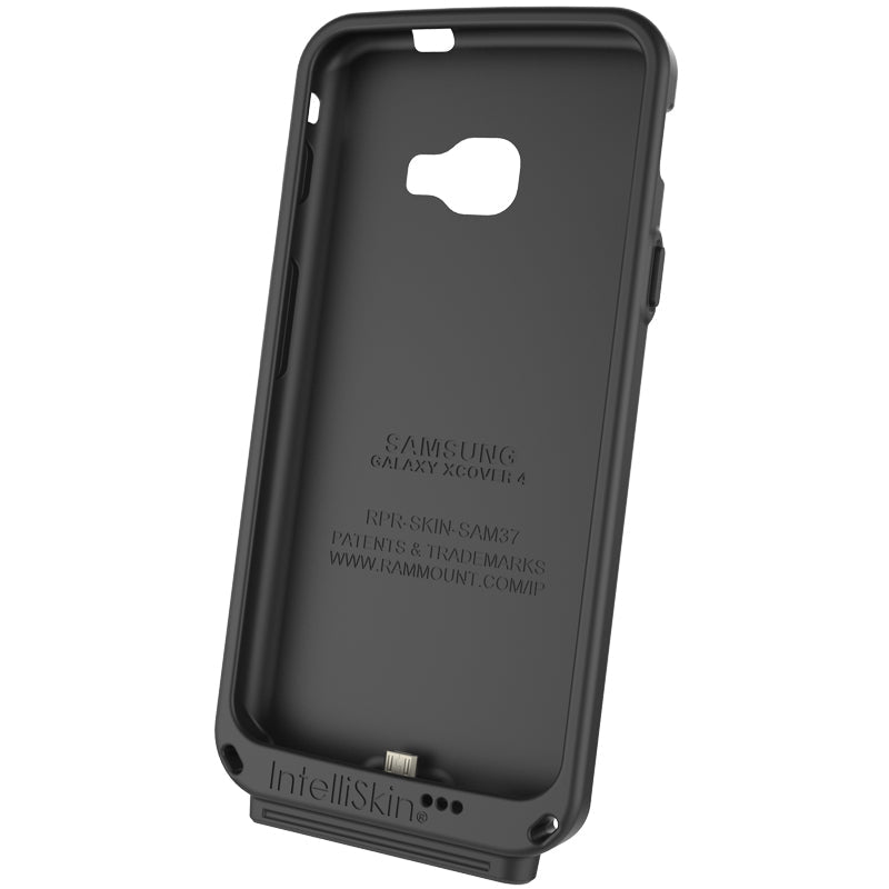 IntelliSkin® Protective Case for Samsung Xcover 4 (RAM GDS SKIN SAM37) - Shockproof & Durable Phone Cover for Outdoor Work, Construction, and Adventure Activities