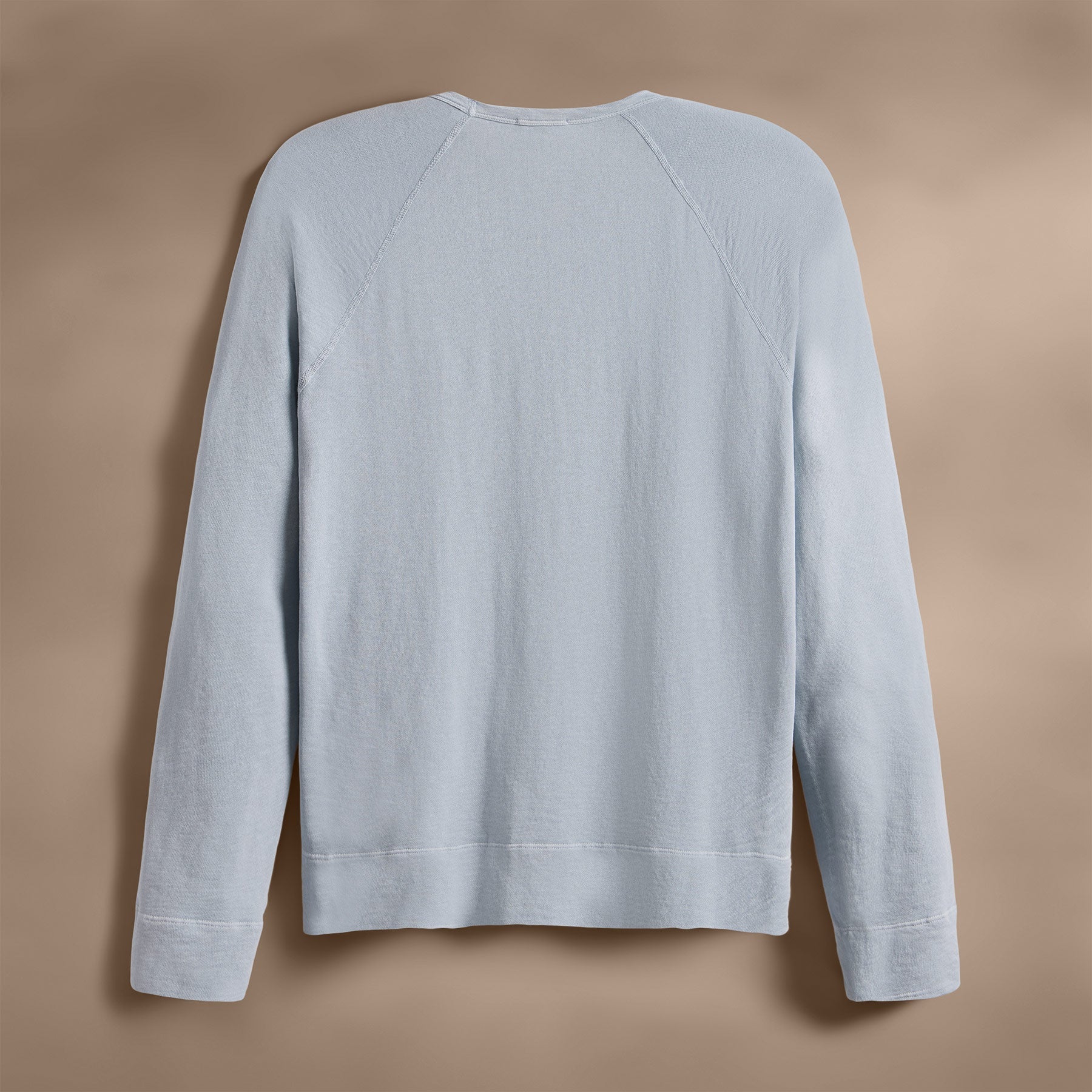 Vintage French Terry Sweatshirt for Women - Soft Grey Glacier Pigment Dyed Pullover | Cozy Casual Wear, Loungewear & Street Style Outfits