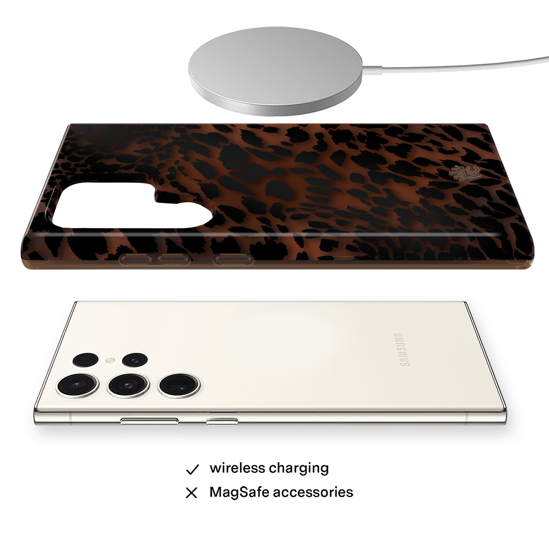 Samsung Phone Case with Leopard Tortoise Shell Design - Stylish & Durable Protection for Everyday Use