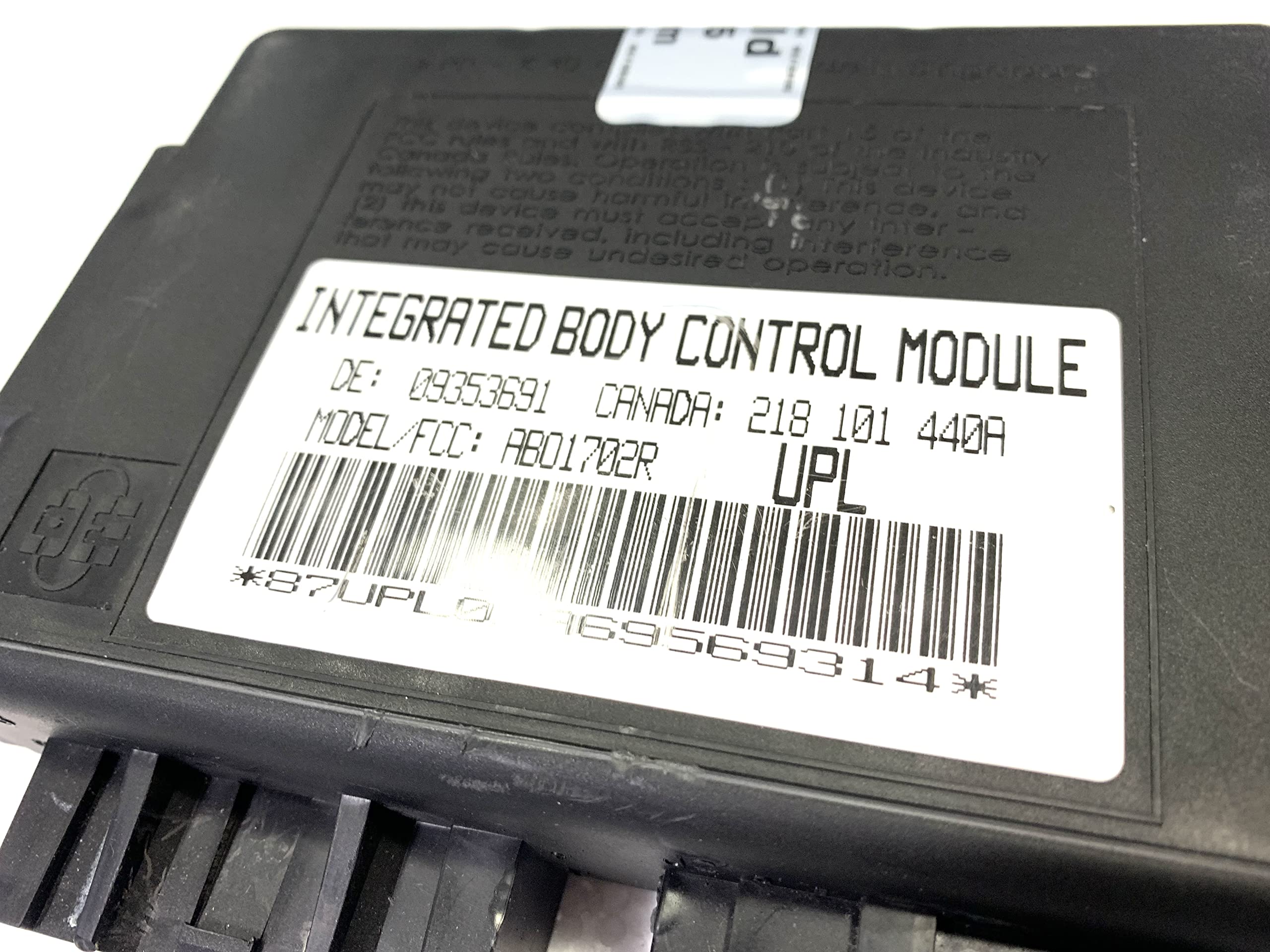 Rebuilt Body Control Module (BCM) for 1999-2002 Chevrolet Camaro & Pontiac Firebird F-Body - Plug & Play Replacement Part #UPL 09353691 - Perfect for Electrical System Repairs & DIY Car Maintenance