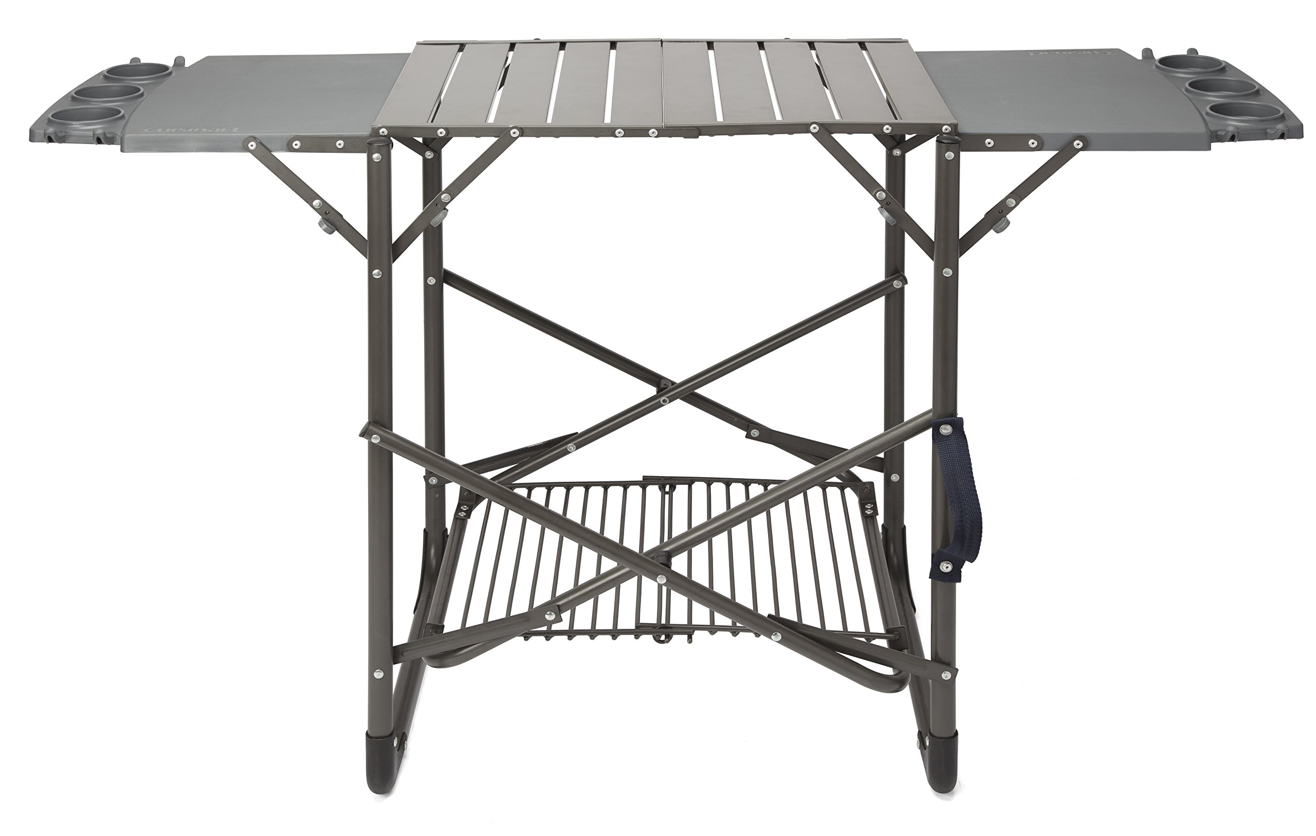 Cuisinart CFGS-222 Portable Grill Stand & CGC-18 Tabletop Grill Cover - Compact Travel BBQ Accessories for Camping, Picnics, Tailgating and Outdoor Cooking