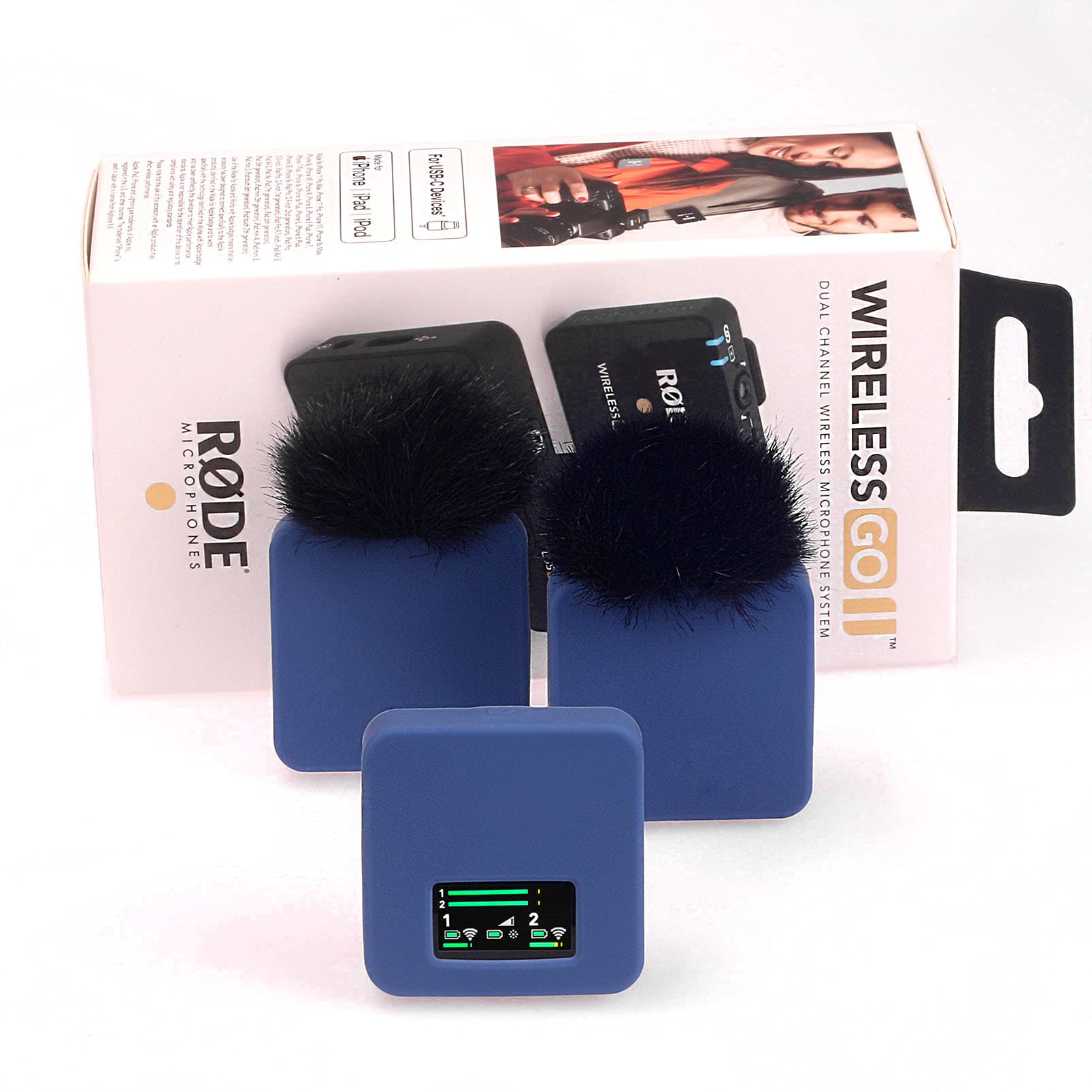RODE Wireless Go II & Go 2 Silicone Protective Case - Compatible with RODE Wireless Go I & II Microphone System (Gray) - Perfect for Travel, Studio & Outdoor Recording