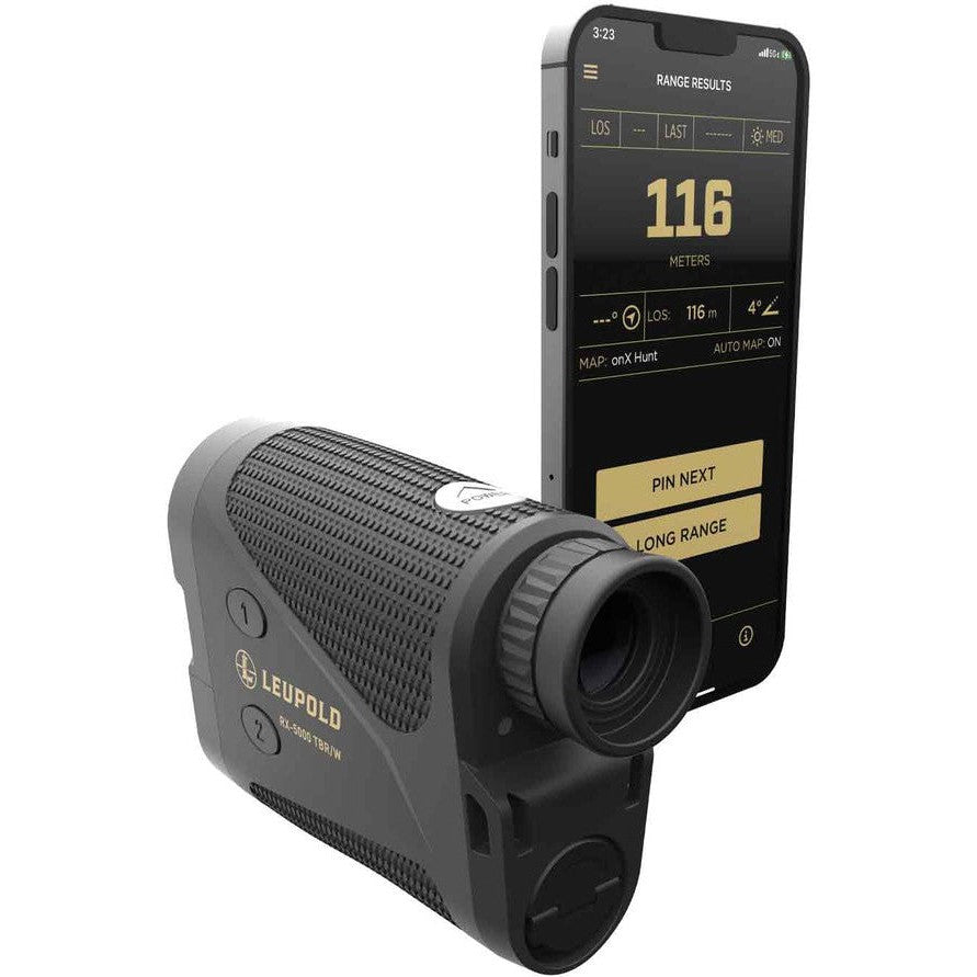 Leupold RX 5000 TBR/W with DNA Laser Rangefinder - Black/Black, Red OLED Display for Hunting, Golf & Outdoor Sports | Long Range Distance Measurement