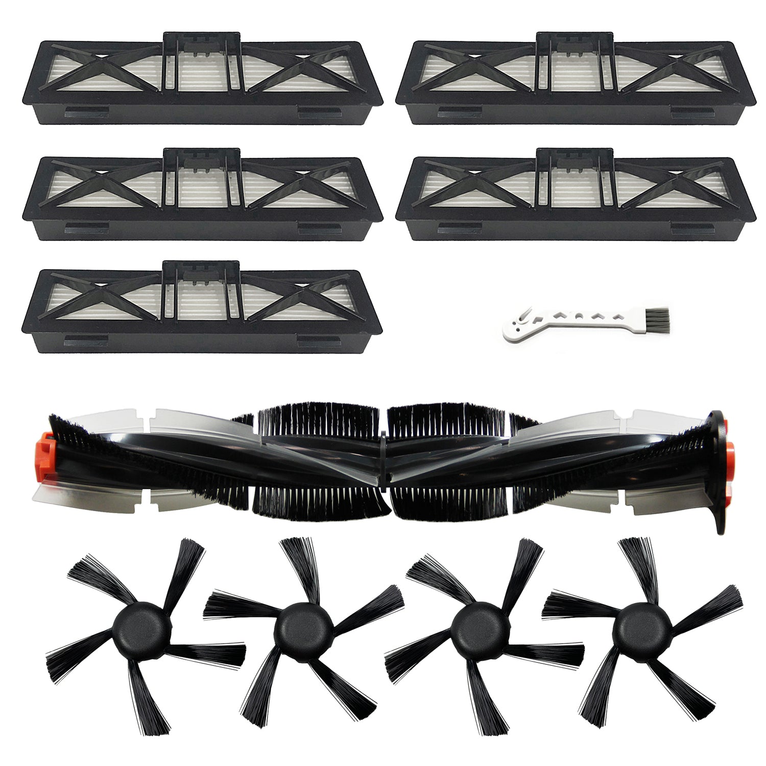MaximalPower Replacement Main & Side Brush Compatible with NEATO 70e, 75, 80, 85 & D Series D75, D80, D85 and Botvac Connected Robot Vacuums - Perfect for Pet Hair, Hard Floors & Carpet Cleaning