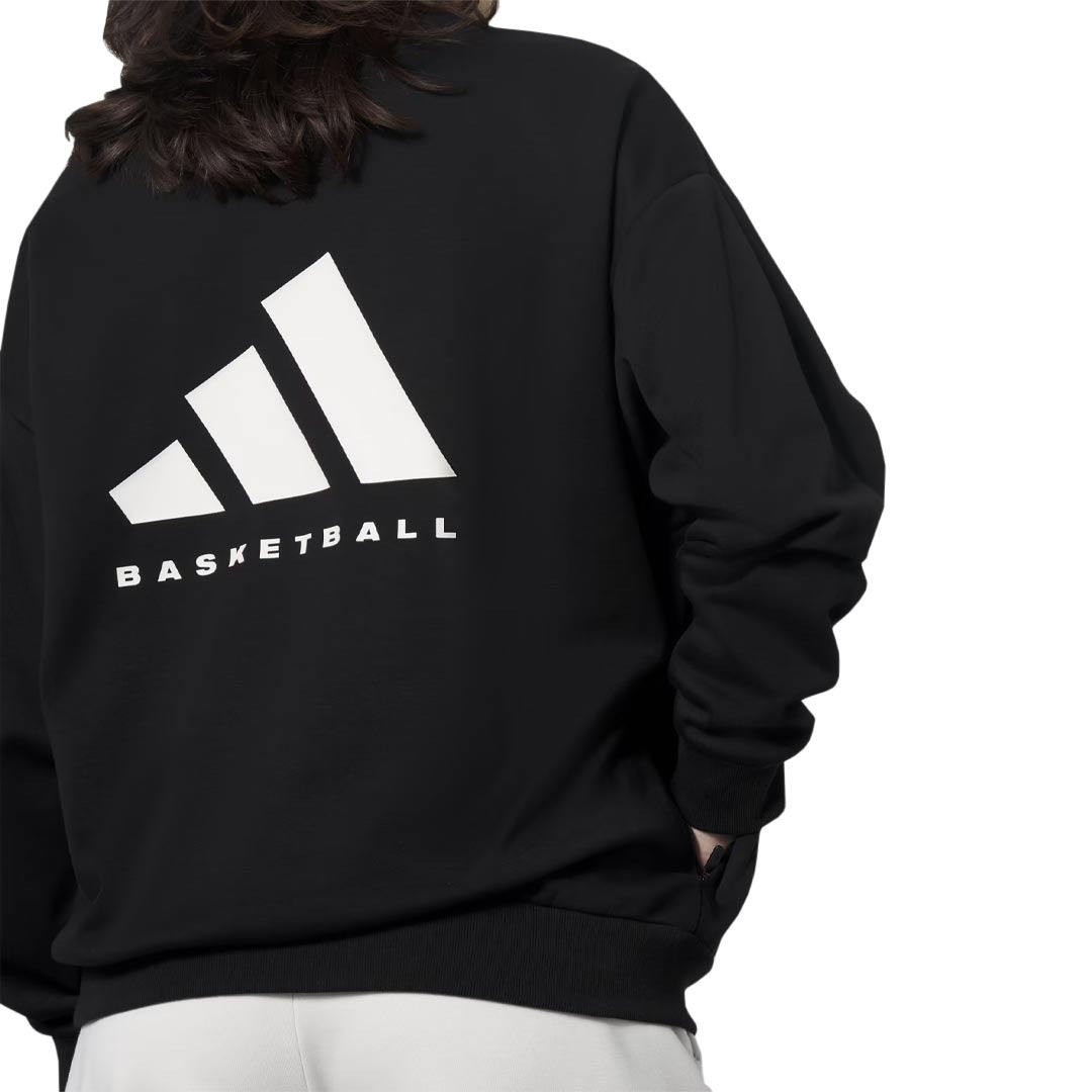 Adidas Unisex Basketball Crew Sweatshirt - IN4246 | Comfortable & Stylish Athletic Pullover for Men & Women | Perfect for Training, Games & Casual Wear