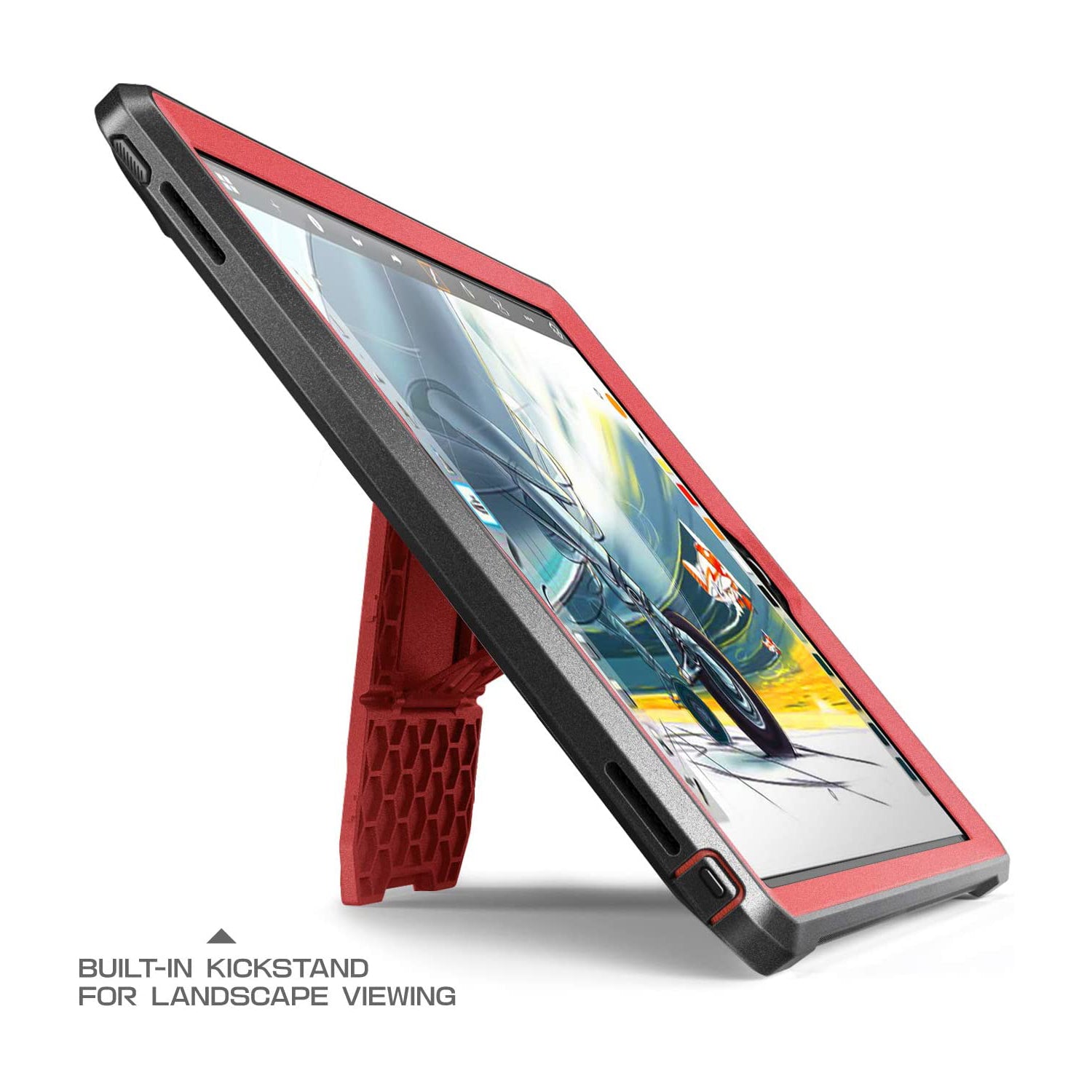 iPad 9.7 Inch Unicorn Beetle Pro Full Body Protective Case - Metallic Red | Shockproof, Durable Cover for iPad 7th/6th/5th Gen | Perfect for Work, School & Outdoor Activities
