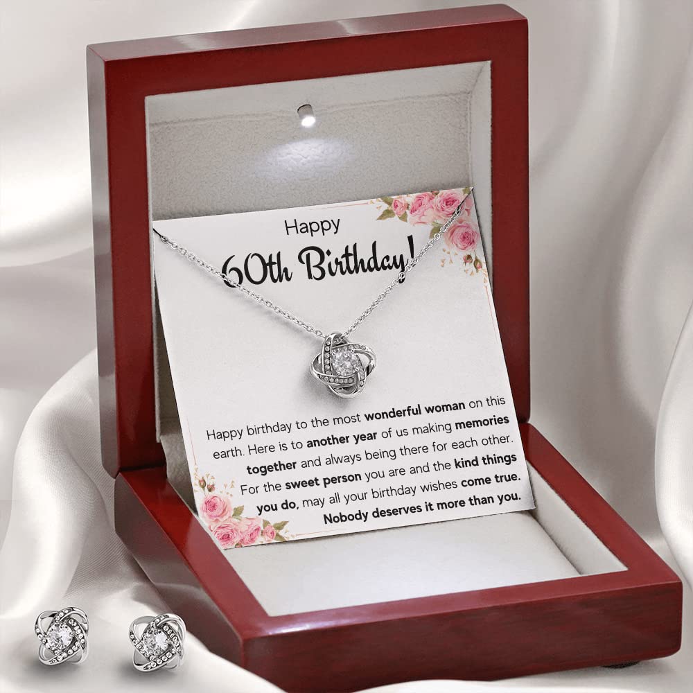 60th Birthday Gifts for Women - Elegant Necklace with Gift Box | Perfect for Milestone Celebrations