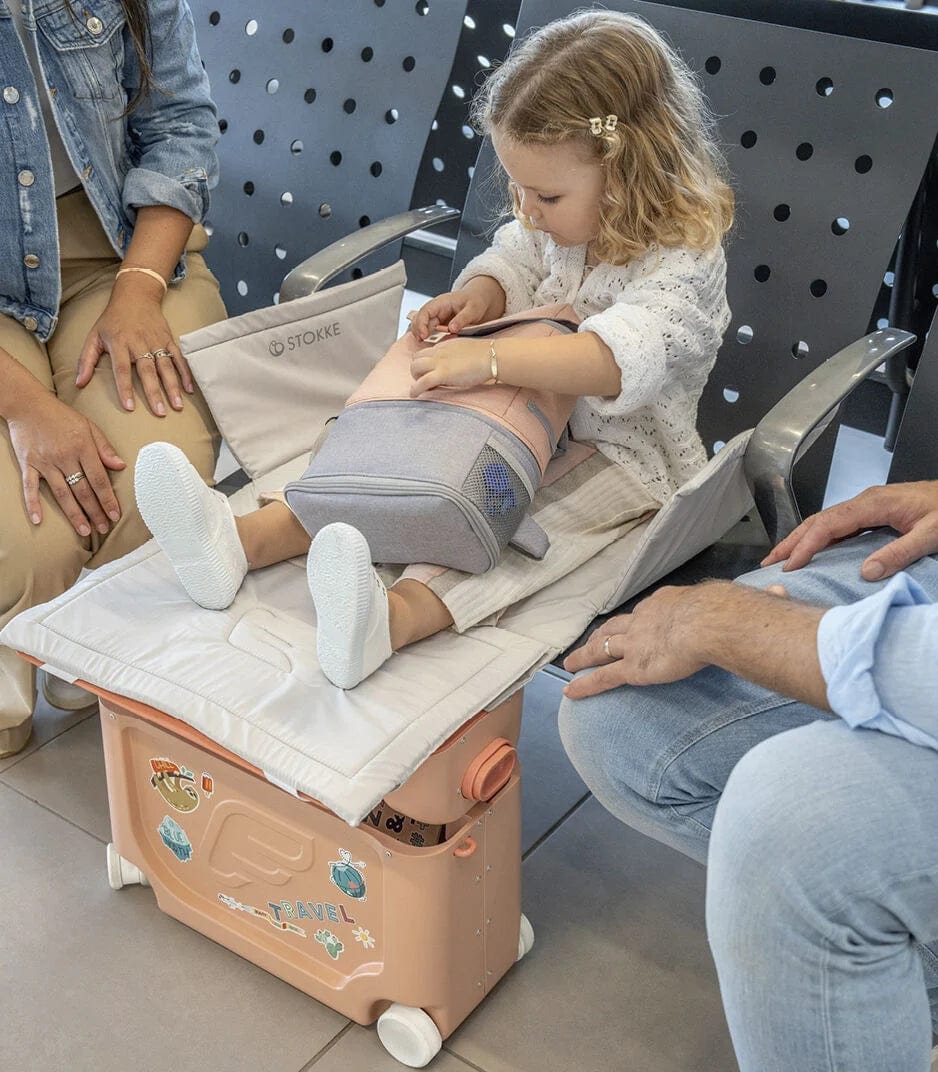 Jetkids By Stokke Bedbox - Portable Kids Travel Bed & Ride-On Suitcase for Airplanes, Cars & Sleepovers | Perfect for Toddler Travel Accessories & Airplane Essentials