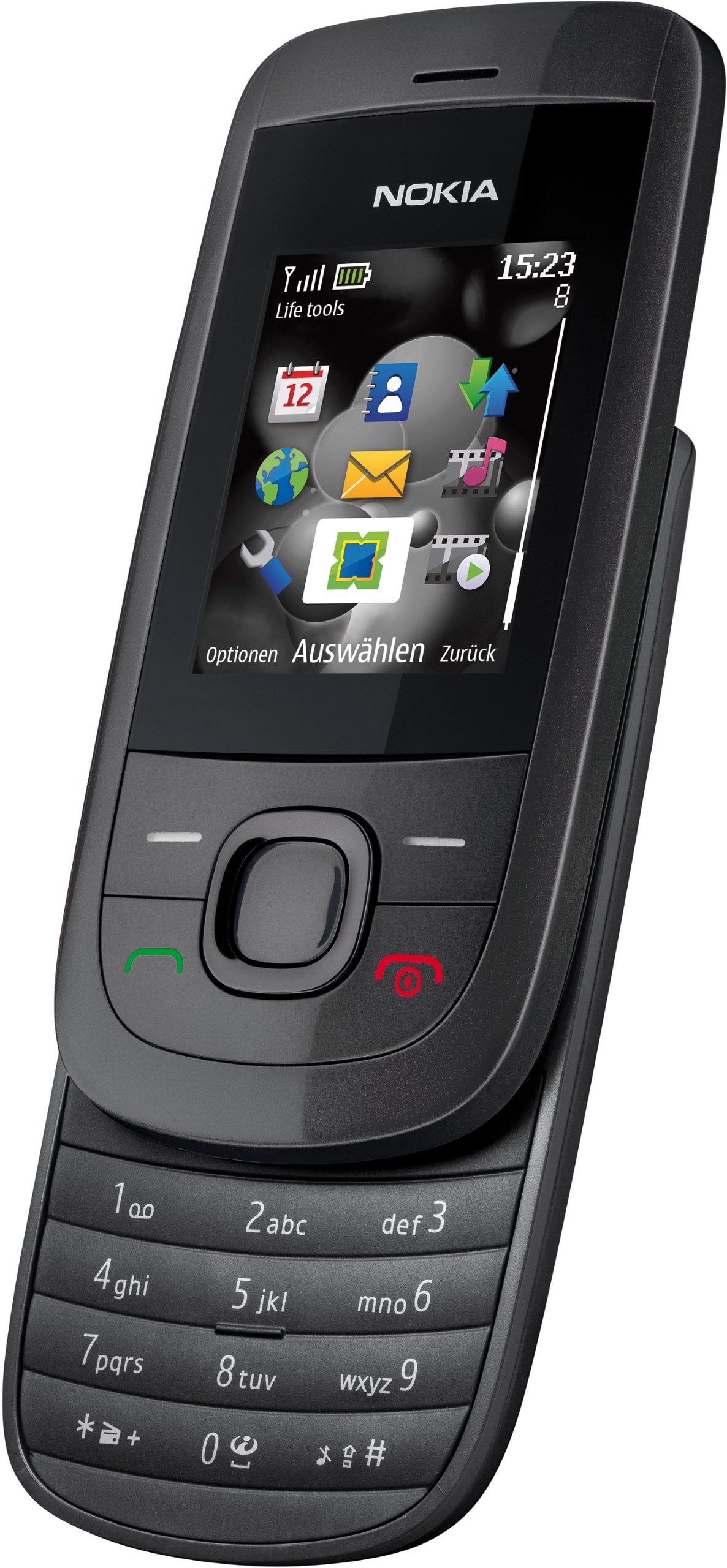 Nokia 2220 Slide Phone with MP3 Player, GPRS, Ovi Mail & Airplane Mode - Perfect for Travel, Business & Everyday Use