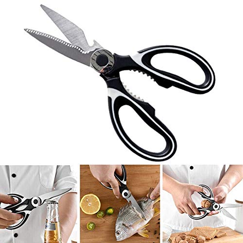 Premium Heavy Duty Kitchen Scissors - Ultra Sharp Multi-Purpose Utility Shears for Cutting Chicken, Fish, Meat, Vegetables & Herbs | Ideal for Food Prep, Butchering, Poultry Trimming & Home Cooking