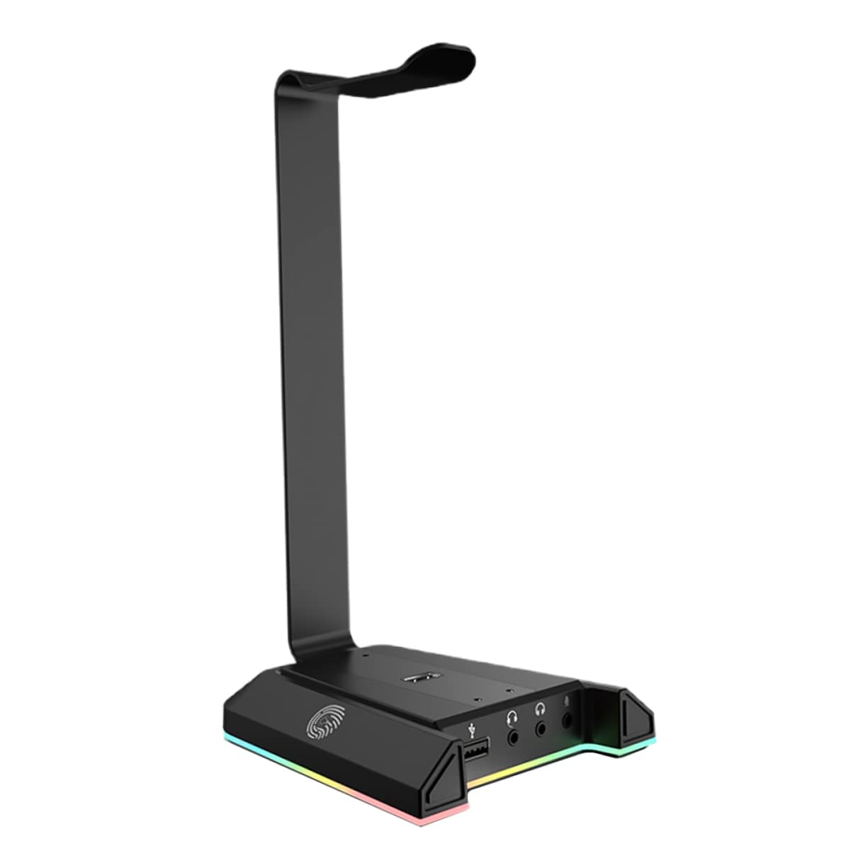 RGB Gaming Headset Stand with Hanger Hook - Universal Desktop Headphone Holder for Computer, PC, PS4, PS5 - Durable ABS Earphone Stand for Office, Gaming Setup & Home Use