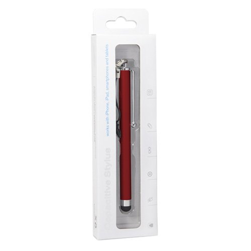 BoxWave Stylus Pen 3-Pack for Carlson Surveyor 2 - Precision Capacitive Stylus with Soft Tip (Crimson Red) - Perfect for Drawing, Note-Taking & Touchscreen Devices