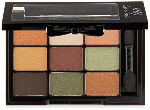 NYX Cosmetics Love in Paris Eyeshadow Palette - Pardon My French, 0.028 oz | Long-Lasting Pigmented Shades for Day & Night Makeup Looks