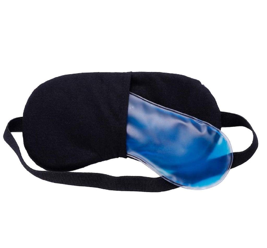 Cooling Gel Eye Mask for Sleeping - Printed Sleep Mask for Men & Women - Relieves Dark Circles, Puffy Eyes & Eye Fatigue - Perfect for Night Use, Travel & Relaxation