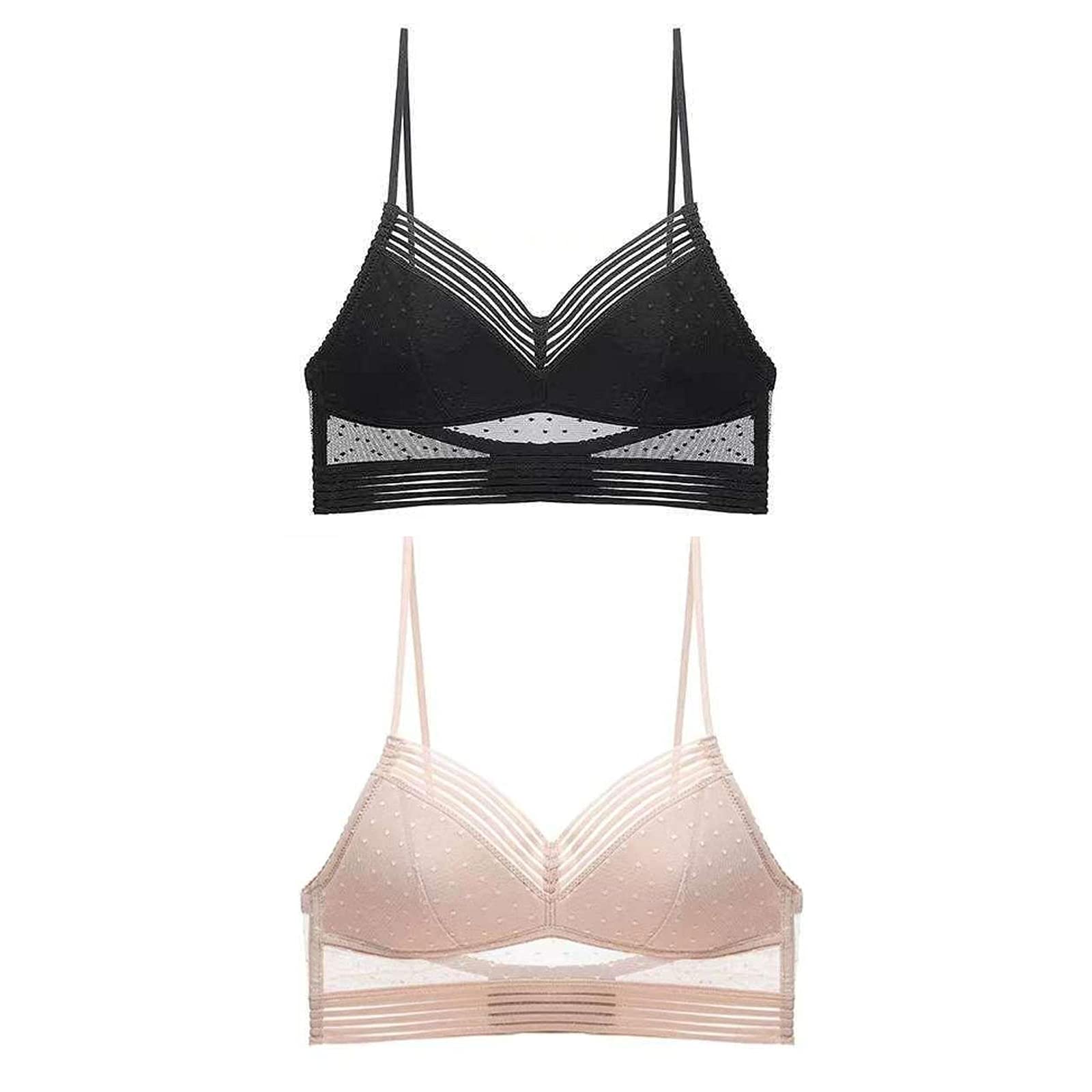 Starry Wireless Lace Bra - Low Back Push Up Lifting Bra for Women, Comfortable U-Back Design, Perfect for Evening Wear & Special Occasions