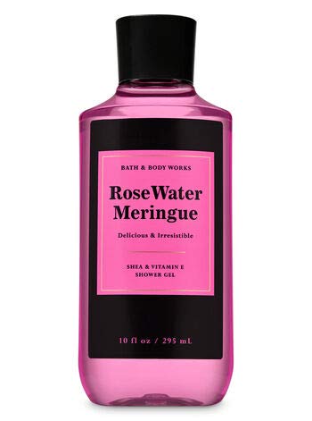Bath & Body Works Rose Water & Meringue Shower Gel - Luxurious Floral Scent for Women, Hydrating Body Wash for Soft Skin - Perfect for Daily Shower & Relaxing Bath Time