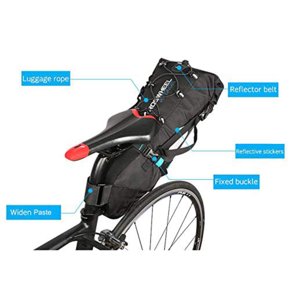 Waterproof 10L Bike Saddle Bag - Under Seat Pannier Tail Pouch for Mountain & Road Bikes | Cycling Storage for MTB Accessories, Commuting & Outdoor Adventures