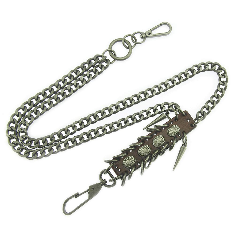 Stylish Cuban Gold Waist Chain Belt for Women - Punk Leather Belt with Chain for Jeans & Dresses | Perfect for Casual Outfits, Night Out & Festival Fashion