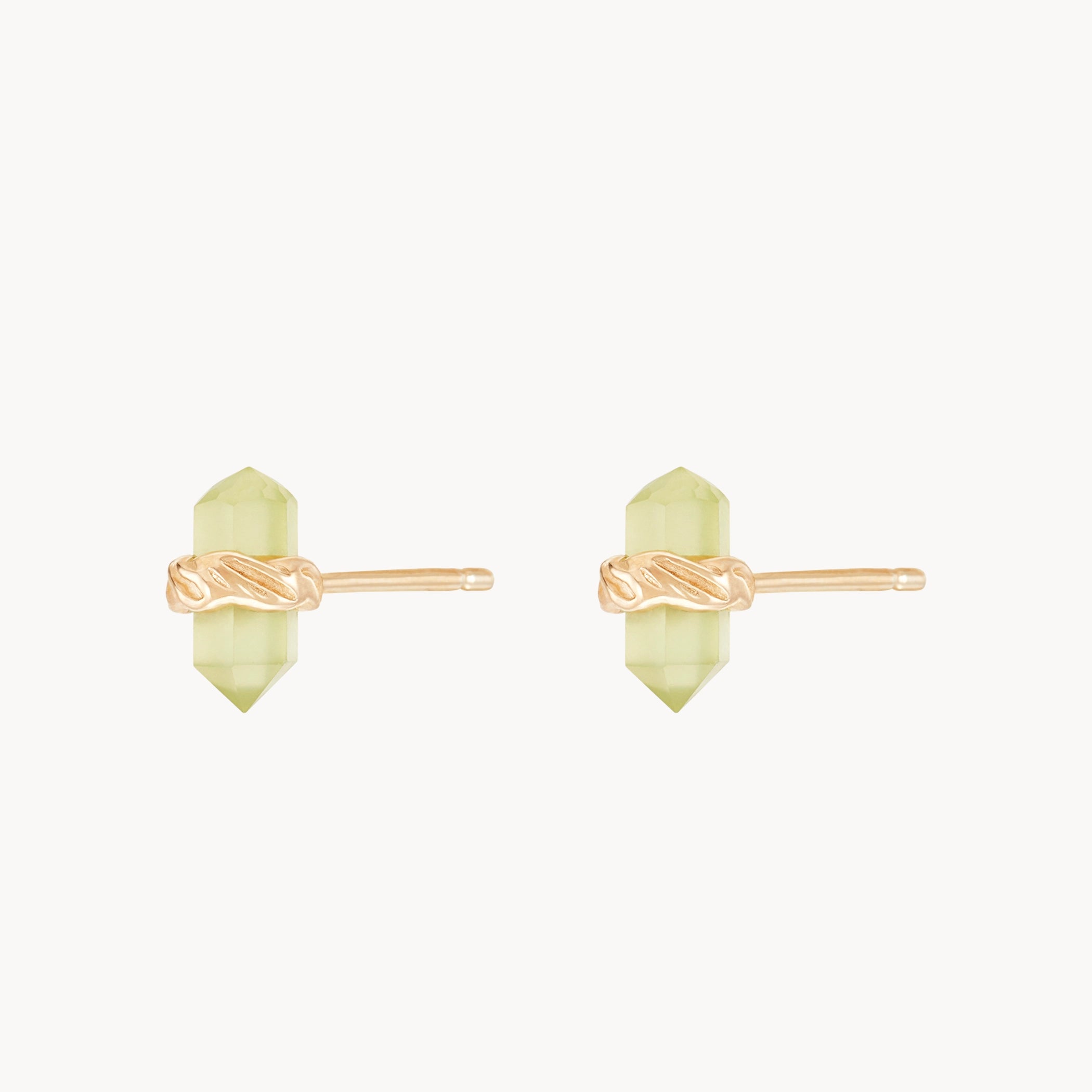Rooted Wisdom 14K Yellow Gold Jade Earrings – Elegant Jade Gemstone Jewelry for Women | Perfect for Weddings, Parties & Gifts