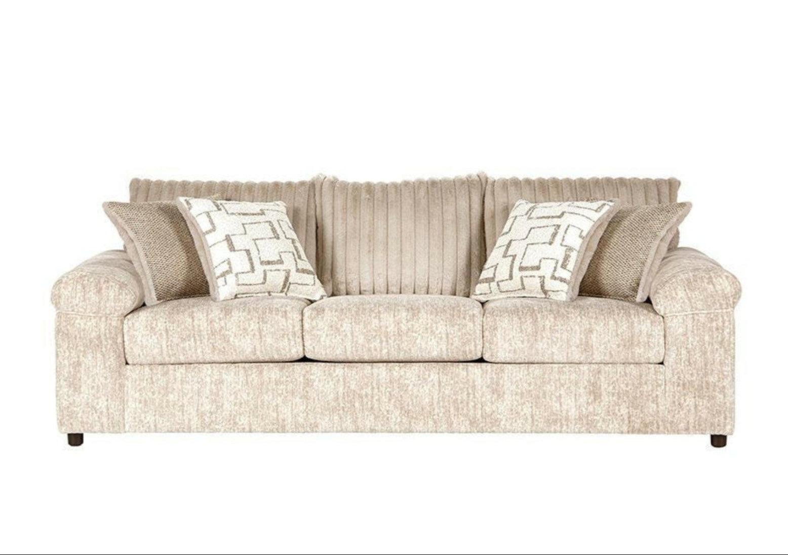 Galactic Parchment Sofa 19950S - Modern Luxury Leather Couch for Living Room, Office & Lounge Areas | Comfortable Contemporary Sectional Sofa with Premium Upholstery