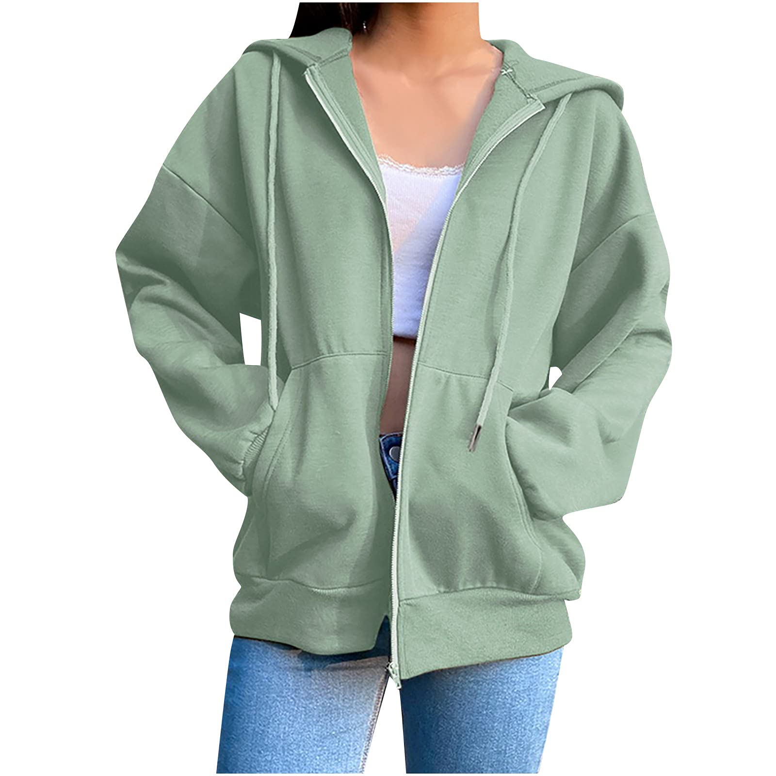 Posijego Women's Fall Winter Hooded Sweatshirt - Loose Fit Long Sleeve Yoga Jacket Coat | Casual Wear, Gym Workout & Outdoor Activities