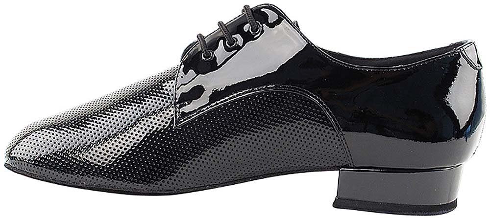 Premium Men's Ballroom Dance Shoes - Smooth Tango & Wedding Salsa Shoes - Black Patent Leather (CD9416EB) - Comfortable 1