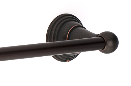 Dynasty Hardware Muirfield 18 Inch Towel Bar in Oil Rubbed Bronze - Bathroom Towel Rack for Modern Homes, Spa & Hotel Decor
