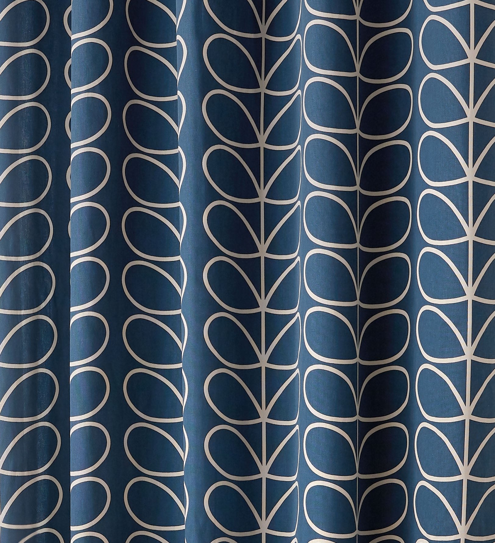 Whale Print Linear Stem Lined Eyelet Curtains - Coastal & Nautical Home Decor for Living Room, Bedroom, Nursery