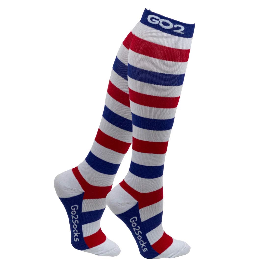 Go2Socks Holiday Compression Socks 15-20 mmHg for Women & Men - Medical Grade Support Stockings for Nurses, Runners, Travel & Circulation - Perfect for Workouts, Long Flights and Everyday Comfort
