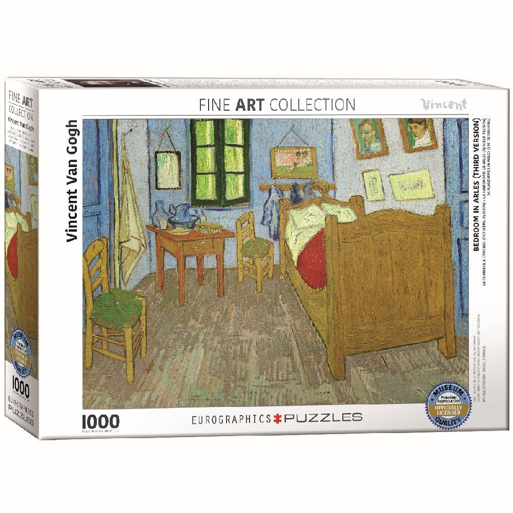 Eurographics 1000-Piece Jigsaw Puzzle - Van Gogh's Bedroom in Arles | Premium Art Puzzle for Adults & Teens | Perfect for Relaxation, Home Decor & Gift Giving