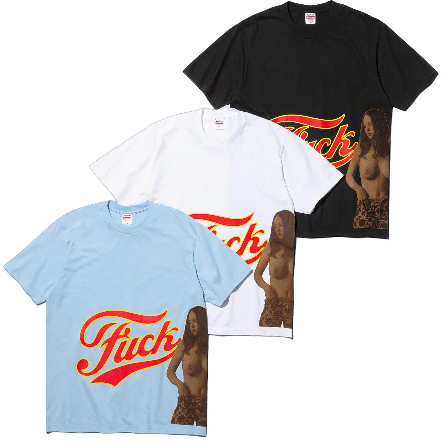 Supreme x Hysteric Glamour Fuck Tee - Limited Edition Streetwear T-Shirt for Men | Preorder Now - Perfect for Urban Fashion & Street Style Outfits