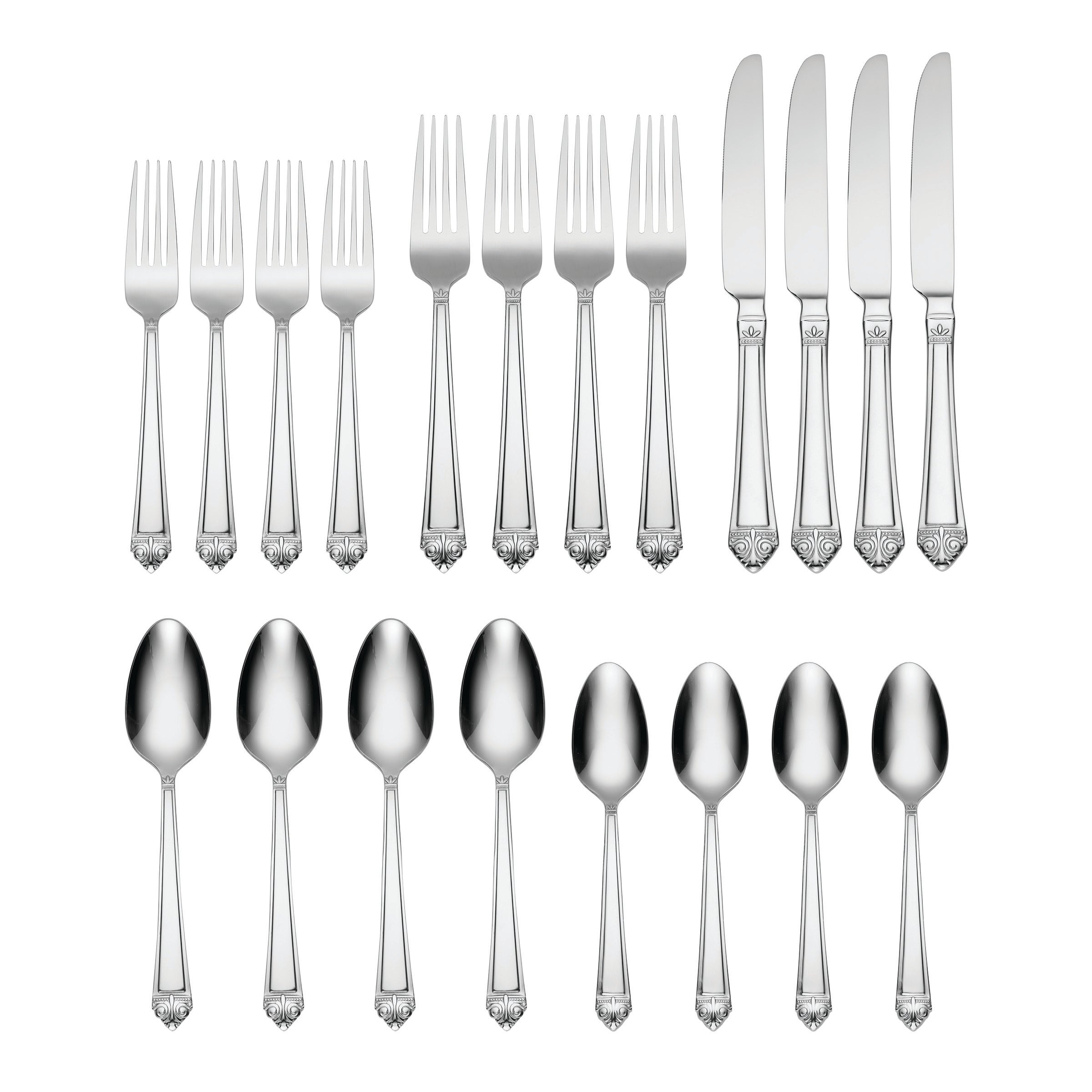 20-Piece Stainless Steel Flatware Set - Elegant Silverware for Everyday Dining, Dinner Parties & Gifts | Dishwasher Safe & Rust-Resistant