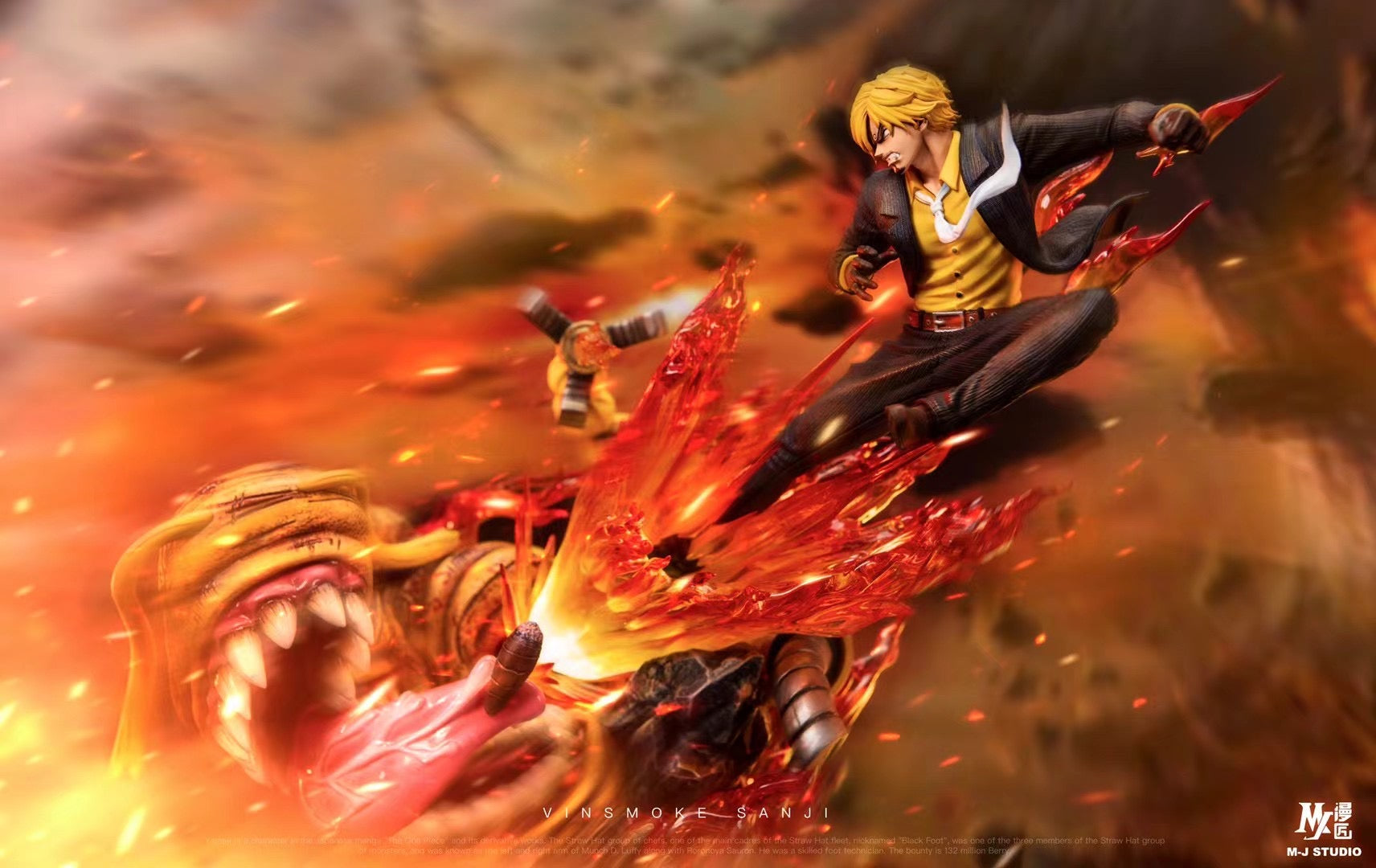 MJ Studio Sanji vs Queen Anime Figure - One Piece Collectible Action Figure for Fans | Perfect for Display, Gifts, and Anime Collections