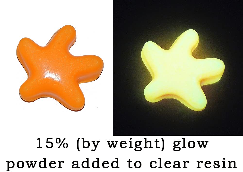 Glow in The Dark Mica Pigment Powder - Non-Toxic Wild Fire Yellow (8 oz) for Epoxy Resin, Candle Making, Nail Polish - DIY Crafts, Home Decor, Nighttime Safety & Art Projects