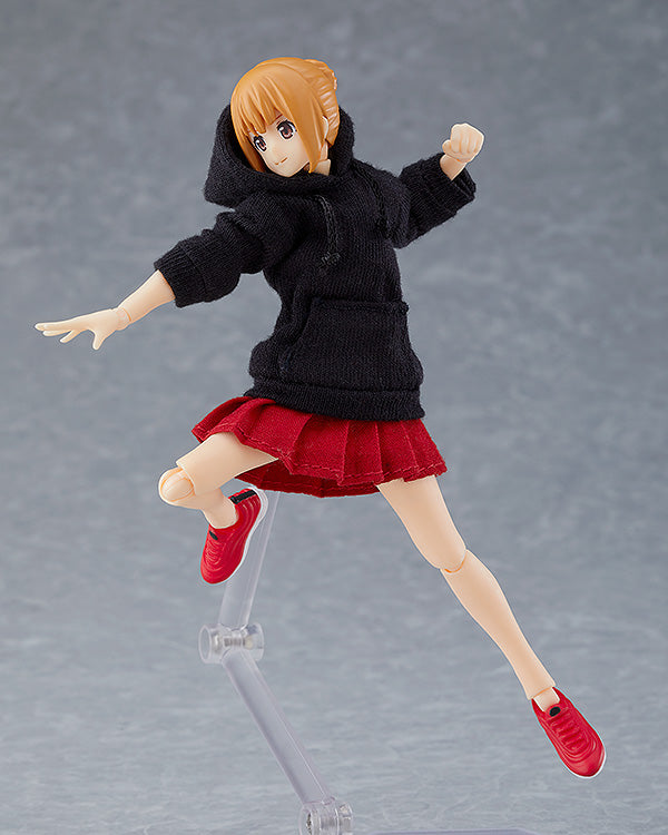 Figma #478 Emily Hoodie Outfit Female Action Figure - Collectible Anime Figure for Display, Photography & Cosplay Inspiration