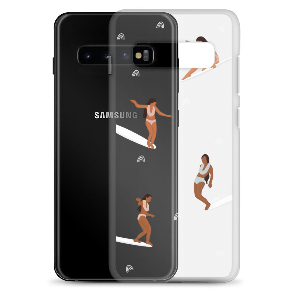 He'e Nalu Clear Protective Case for Samsung Galaxy - Slim Scratch-Resistant Cover for Everyday Use, Travel & Outdoor Activities