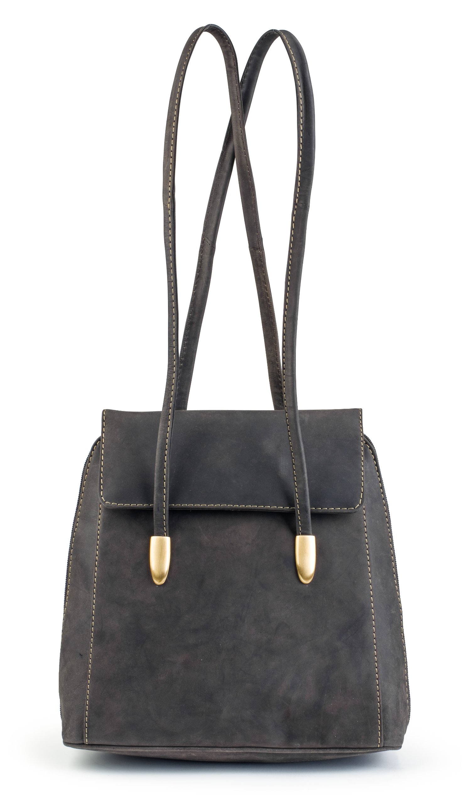 Visconti 18001 Women's Distressed Leather Backpack - Vintage Brown Leather Handbag & Shoulder Bag for Travel, Work & College