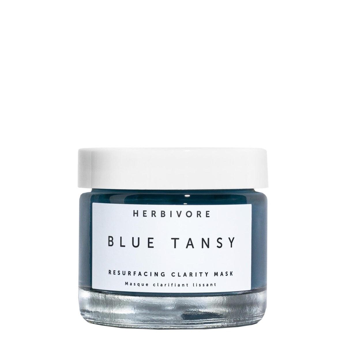Blue Tansy AHA + BHA Resurfacing Clarity Mask for Acne-Prone Skin – Exfoliating & Brightening Face Mask for Glowing Complexion | Perfect for Nighttime Skincare Routine & Post-Workout Refresh